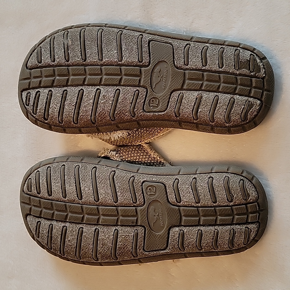 Rocket Dog Kids Brown Canvas Flip Flop Sandals - Picture 7 of 9